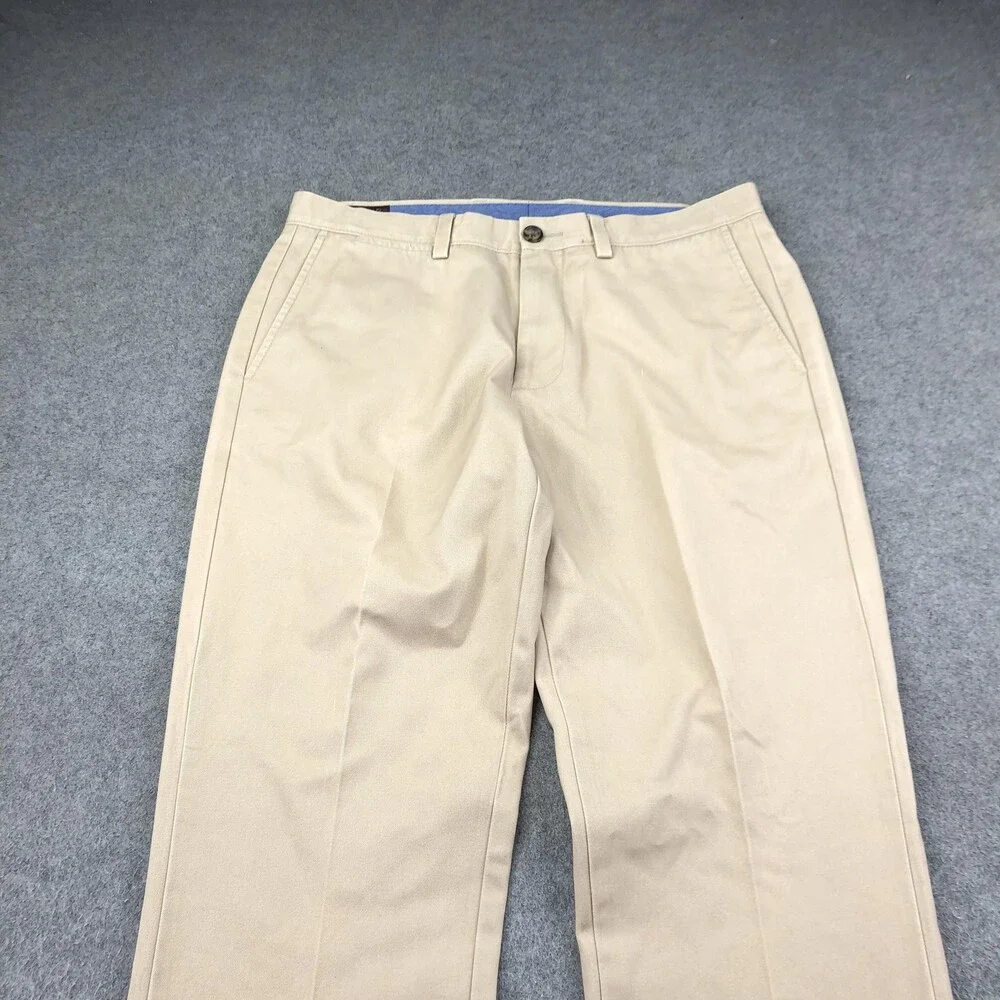 Johnston & Murphy Pants Mens 33x32 Beige Chino Slim Straight Casual Khakis